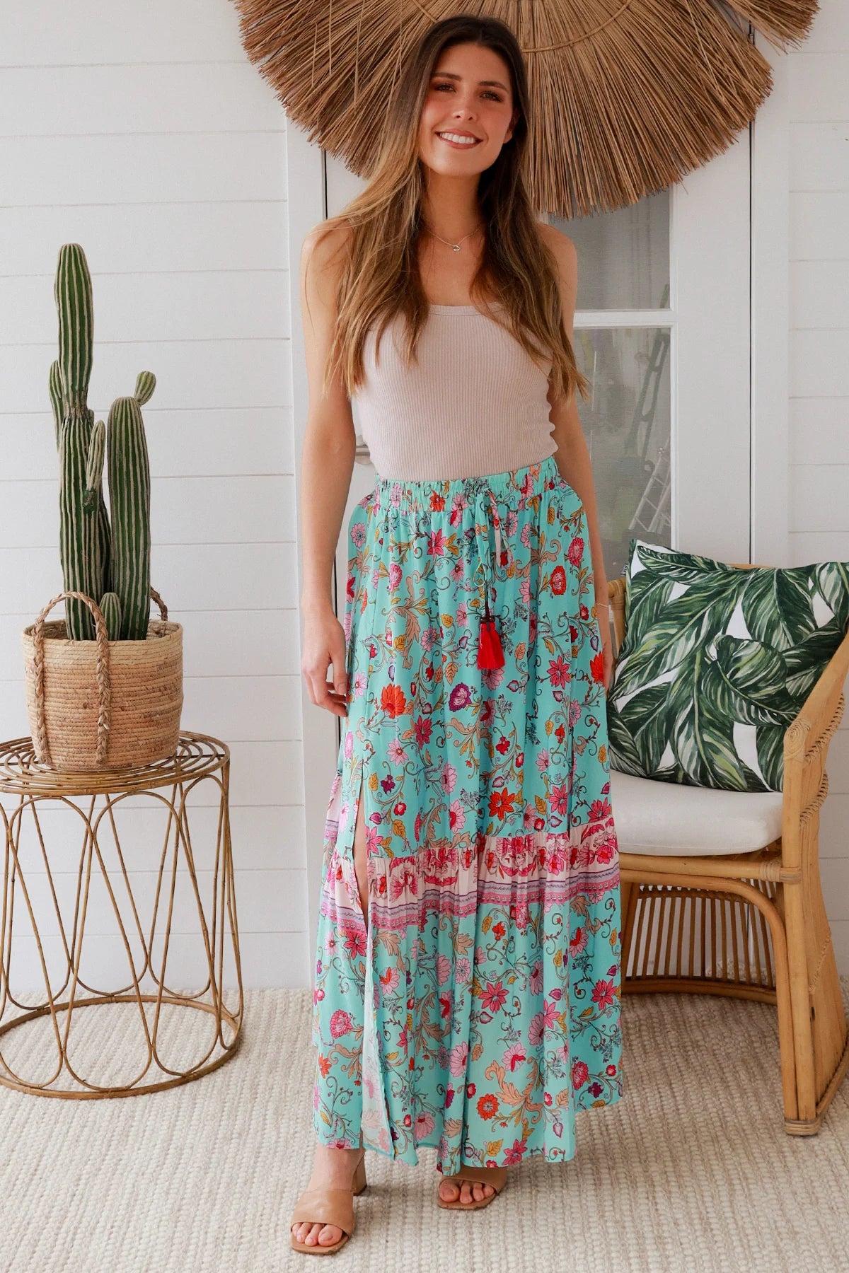 Elliana Blue Boho Skirt