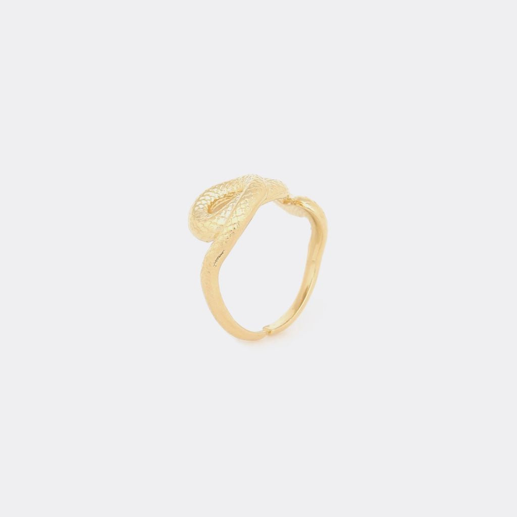 Ori Tao - Venin Snake Ajustable Ring Gold