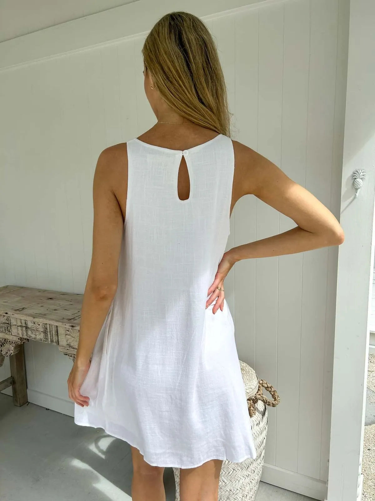 Mylk The Label - Calu Shift Dress White