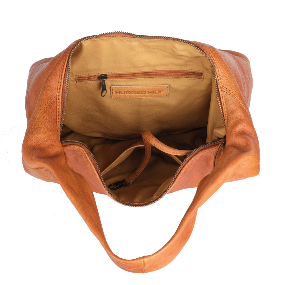 Hazelbrook Leather Shoulder Bag Tan - XLarge