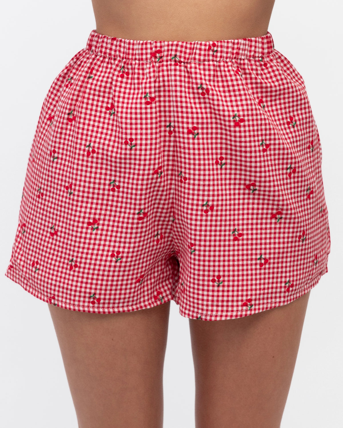 Selena Gingham Cherries Set
