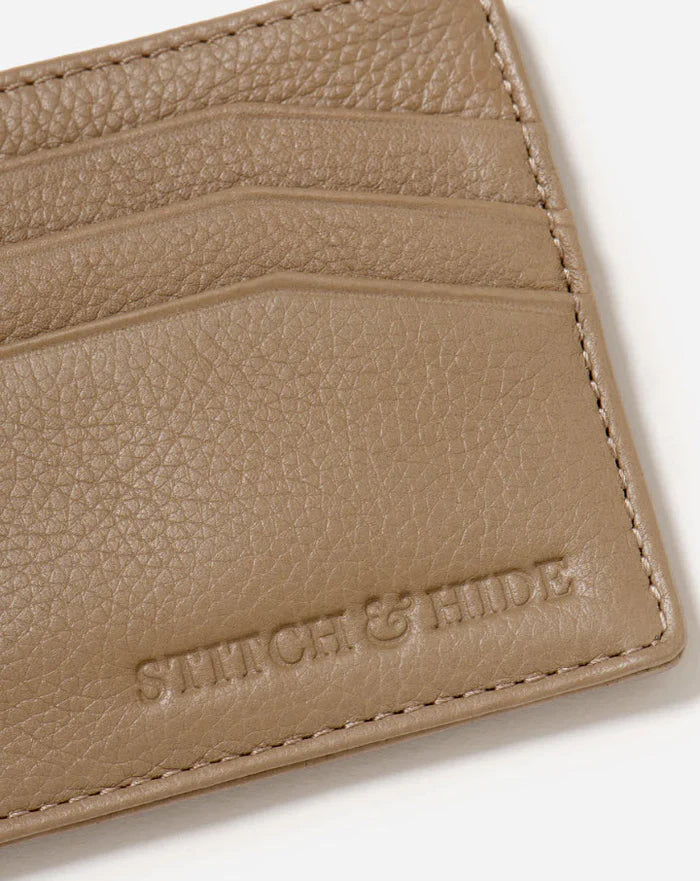 Alice Leather Cardholder Oak