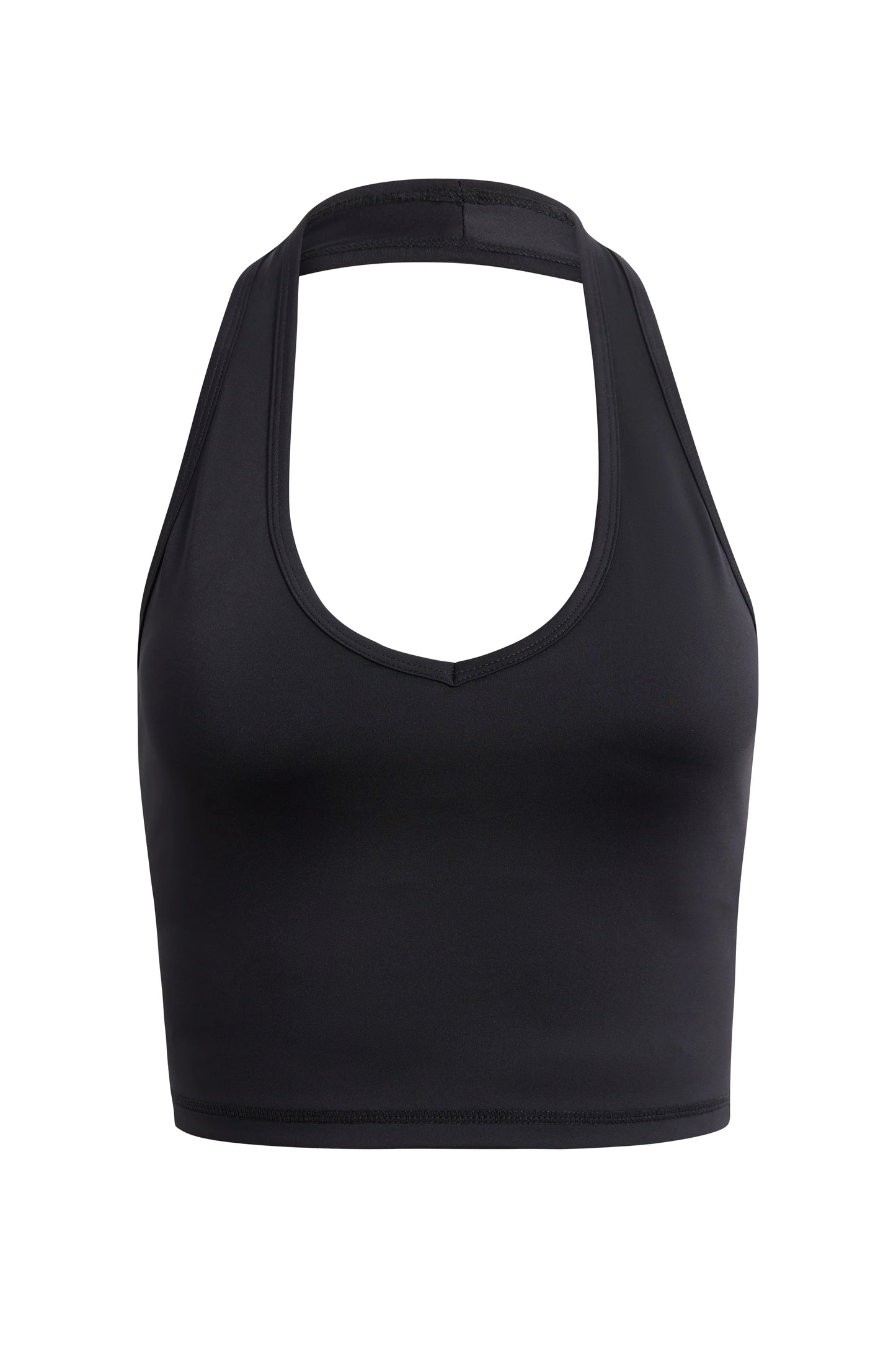 Contour + Halter Neck Tank - Black