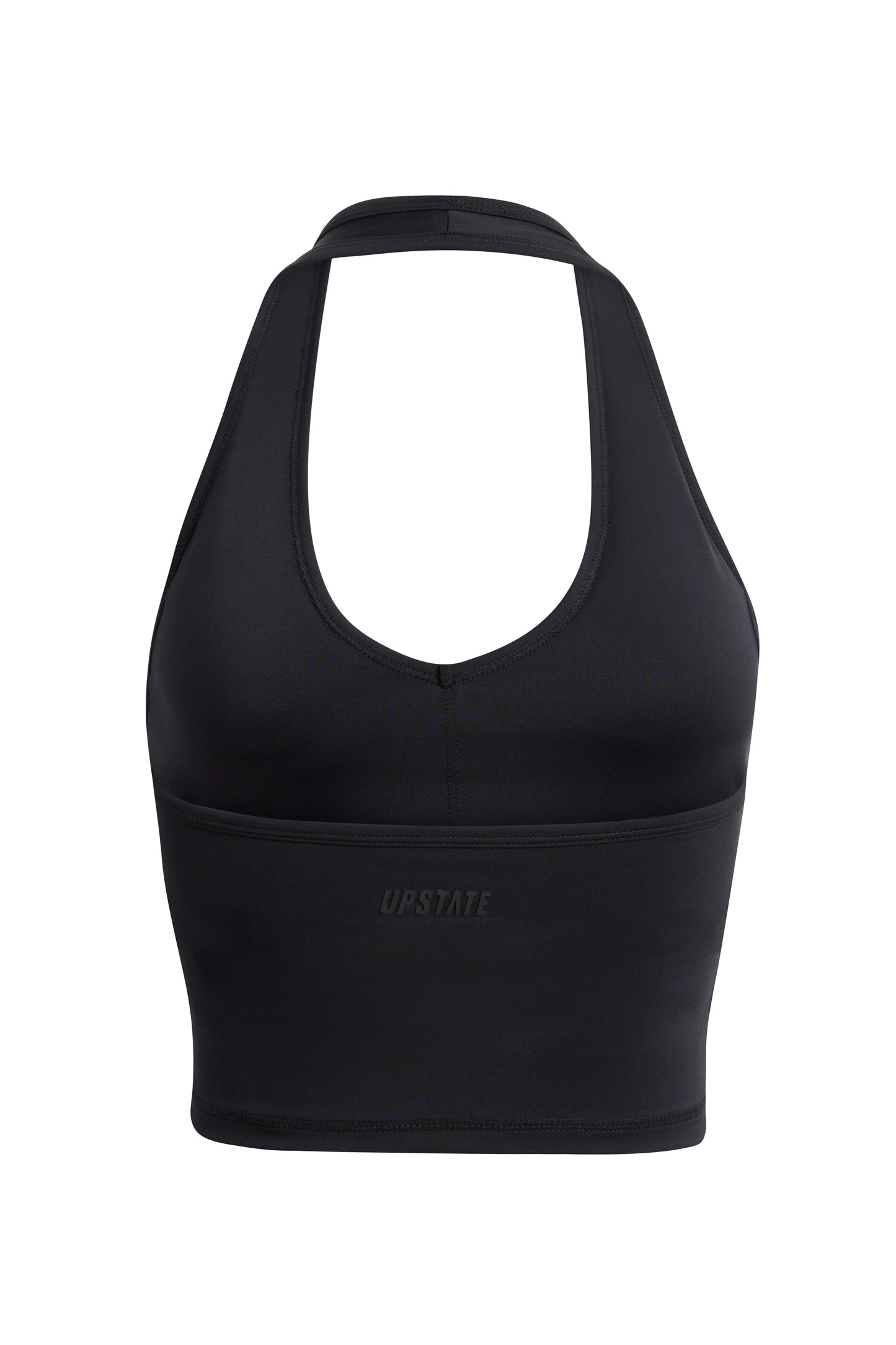 Contour + Halter Neck Tank - Black