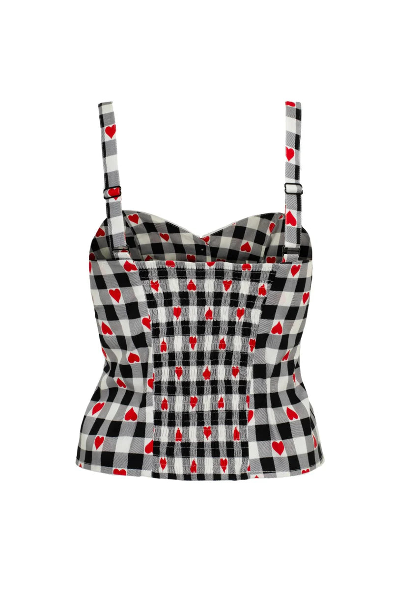 Leonie Top Black White